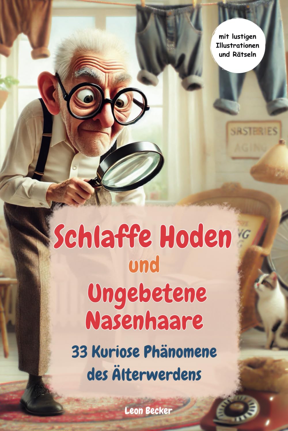 Schlaffe Hoden und Ungebetene Nasenhaare: 33 Kuriose Phänomene des Älterwerdens mit humorvollen Illustrationen und Rätseln für Senioren | Lustiges Geschenk für Männer Film, Art & Culture