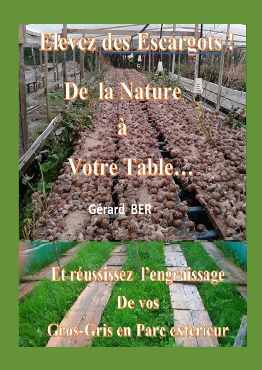 ELEVEZ DES ESCARGOTS : DE LA NATURE A VOTRE TABLE: REUSSISSEZ L'ENGRAISSAGE DE VOS GROS-GRIS EN PARC EXTERIEUR book