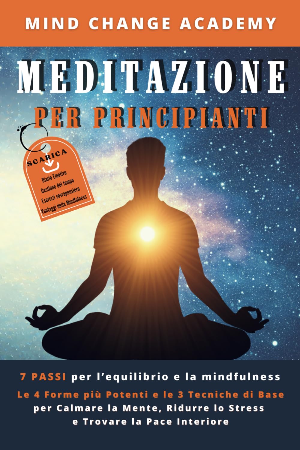 Meditazione Per Principianti: 7 Passi per l'Equilibrio e la Mindfulness. Le 4 Forme più Potenti e le 3 Tecniche di Base per Calmare la Mente, Ridurre lo Stress e Trovare la Pace Interiore Health, Nutrition & Fitness