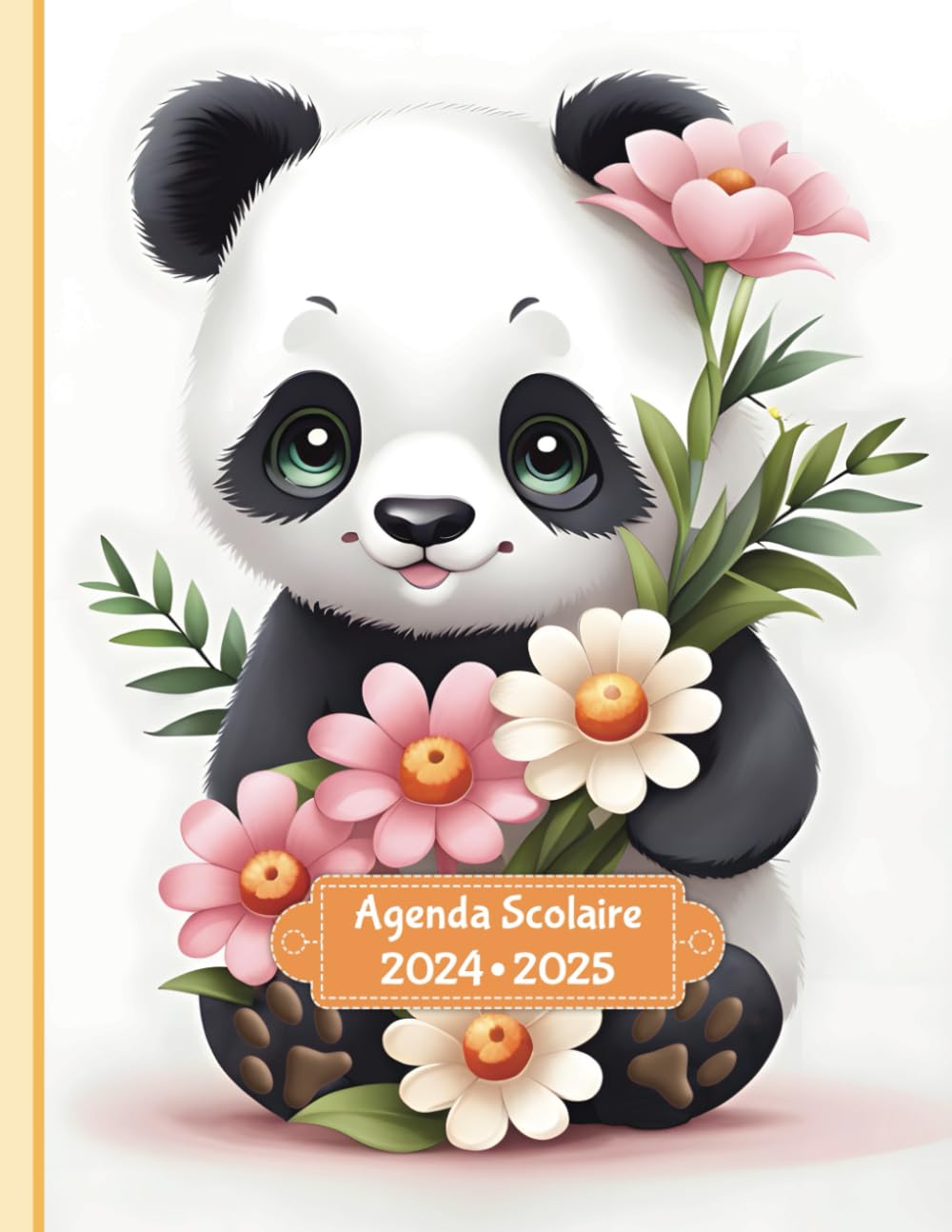 Agenda Scolaire 2024 2025 couleur avec jeux éducatifs: CP, CE1, CE2, CM1, CM2 | Pour fille et garçon | Lignage Seyès | Format cahier 17x22 cm | Thème Animaux Kawaii book