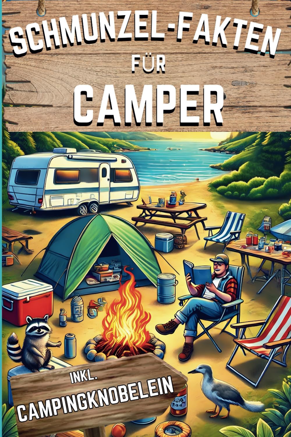 Schmunzel-Fakten für Camper: Über 555 skurrile Fakten inkl. Quizfragen und Rätsel – für Campingfans und Outdoor-Abenteurer! Humour & Satire