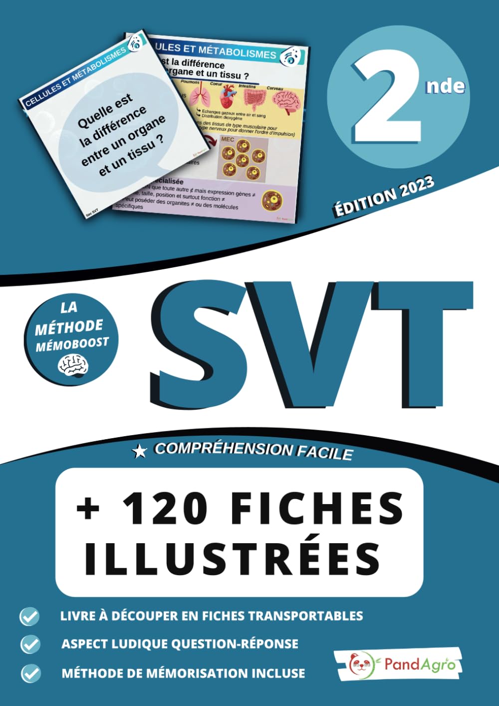 Seconde 2nde - 2nd (Sciences de la vie et de la Terre) - Pandagro - Sciences cognitives - Fiches question / réponse: Fiches de révision ludiques, ... - Lycée, Professeurs et CAPES AGREG SVT book