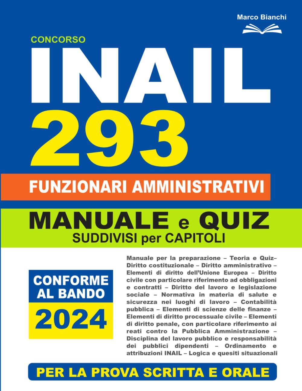 Concorso INAIL 293 Funzionari Amministrativi: Manuale e Test per Tutte le Prove book