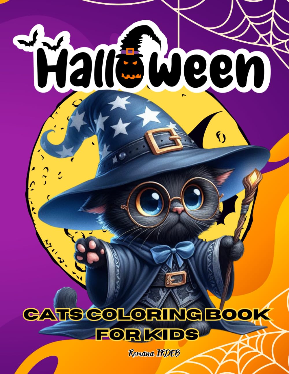 HALLOWEEN CATS COLORING BOOK FOR KIDS: A Purring Spooky Adventure -cats- 102 Pages of Halloween Fun. Non-fiction