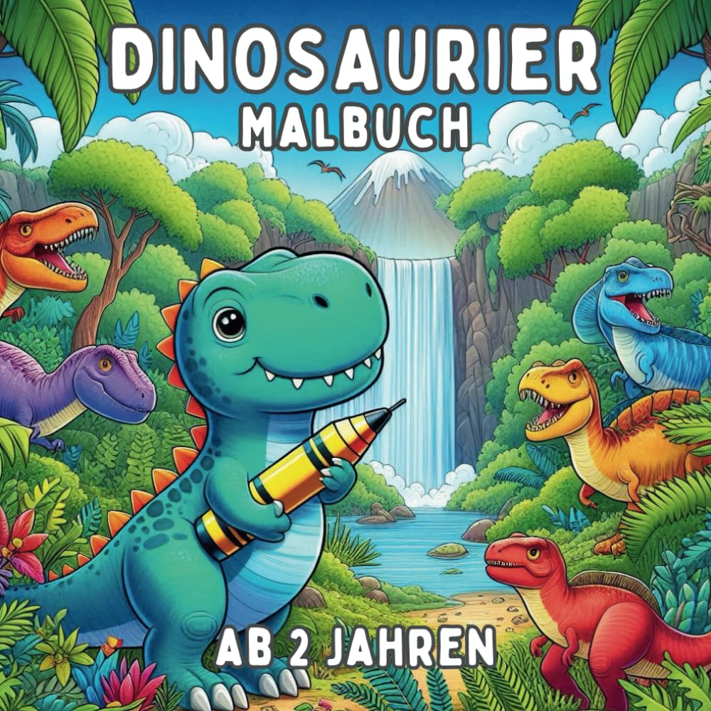 Dinosaurier Malbuch XL - Ausmalbuch für Kinder von 2-6 Jahren: 52 Dino-starke Motive book