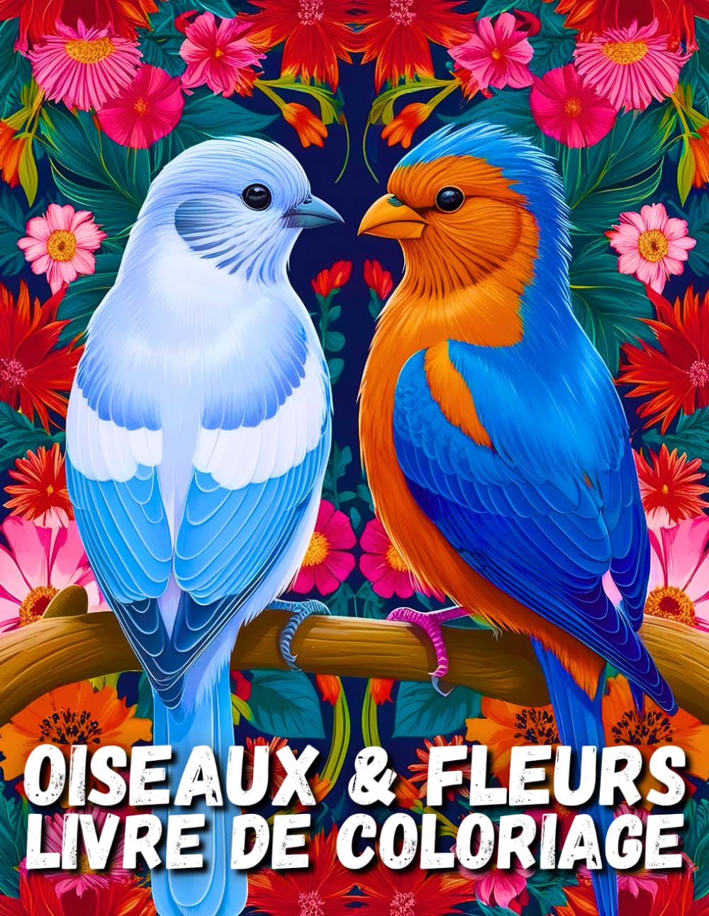 Oiseaux & Fleurs Livre de Coloriage: Magnifique livre de coloriage pour adultes sur les oiseaux et les fleurs pour les ornithologues amateurs, les ... adolescents et les enfants à partir de 8 ans book