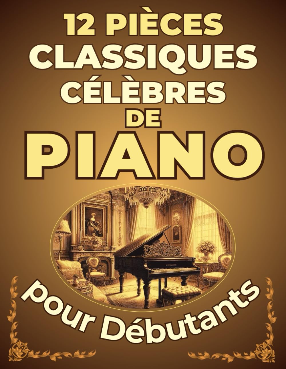12 Pièces Classiques Célèbres de Piano pour Débutants: Partitions en version simplifiée avec Nom des Notes & Doigtés book
