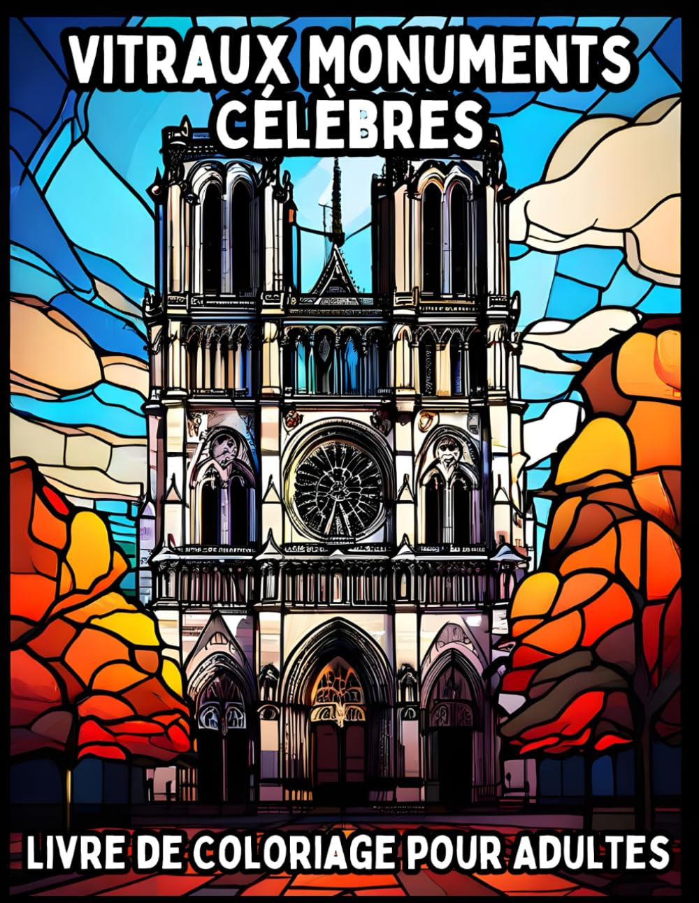 Vitraux Monuments Célèbres: Livre de Coloriage pour Adultes book