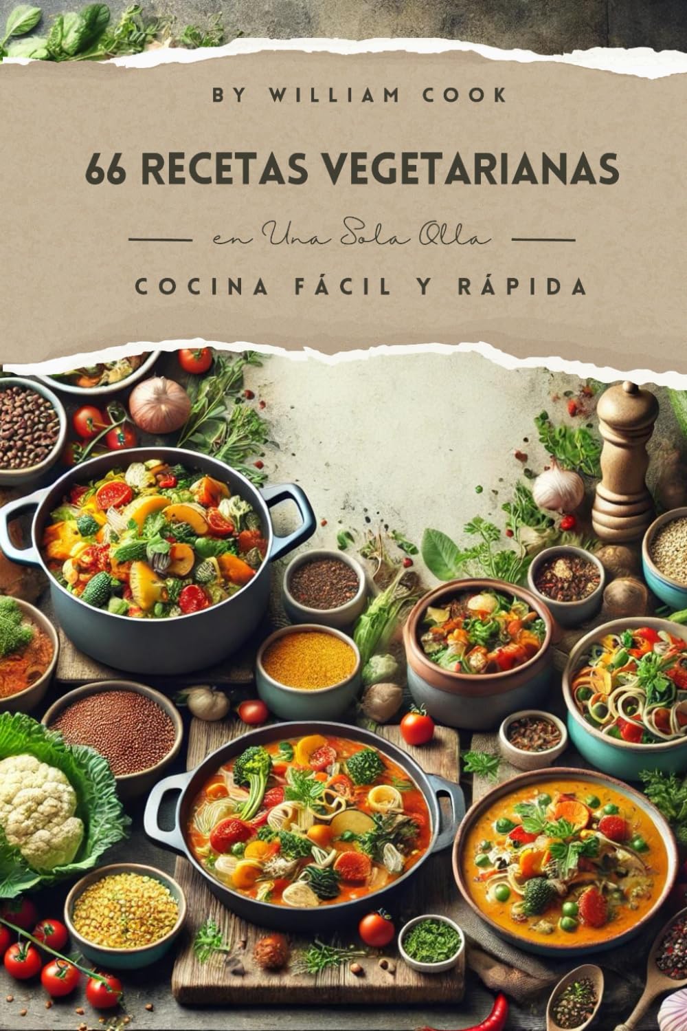66 Recetas Vegetarianas en Una Sola Olla: Cocina Fácil y Rápida: para Estudiantes, Profesionales y Amantes de la Comida Saludable Cooking & Enjoying