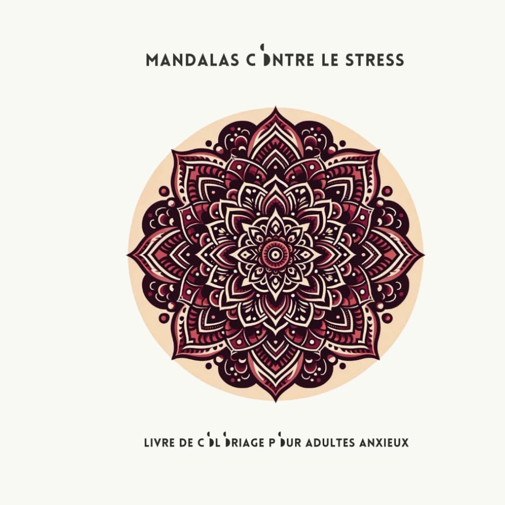 Mandalas contre le stress: livre de coloriage pour adultes anxieux book