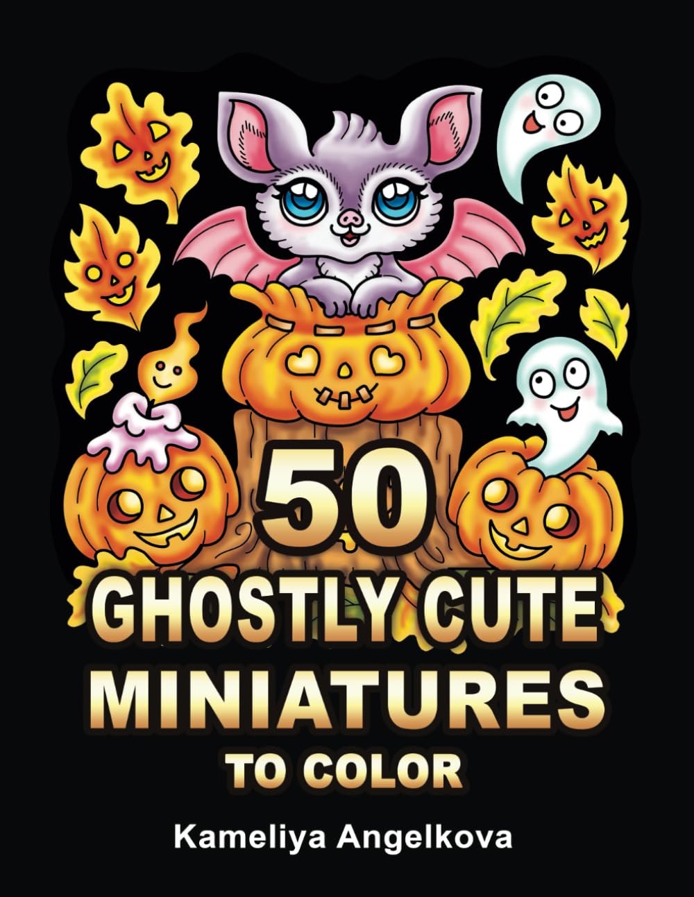 50 Ghostly Cute Miniatures to Color Hobbies & Crafts