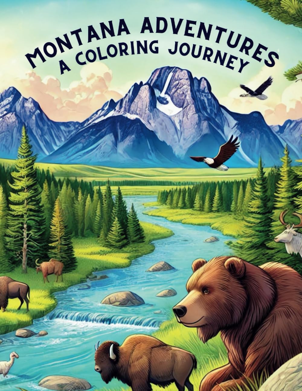 Montana Adventures: A Coloring Journey book