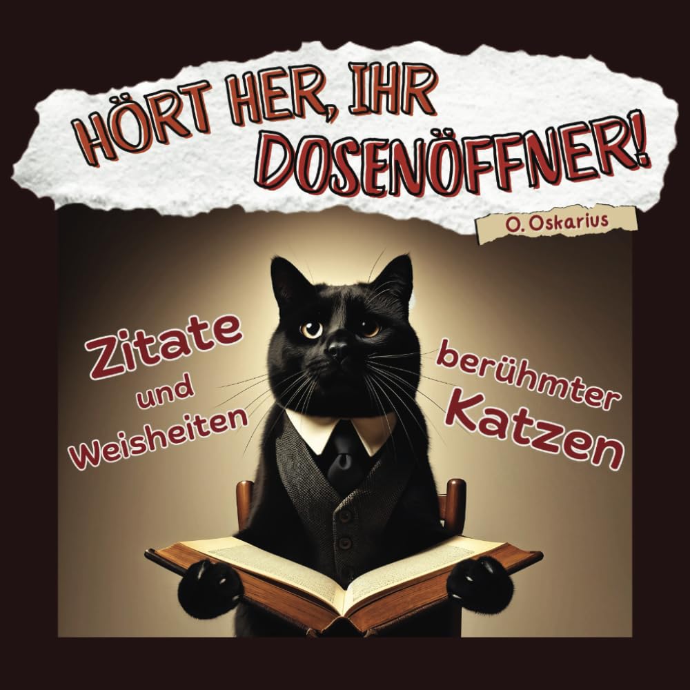 Hört her, Ihr Dosenöffner! Zitate und Weisheiten berühmter Katzen: Humorvolle Sprüche und Weisheiten für Katzenliebhaber, begleitet von wunderschönen ... ideale Geschenk für alle, die Katzen lieben Humour & Satire