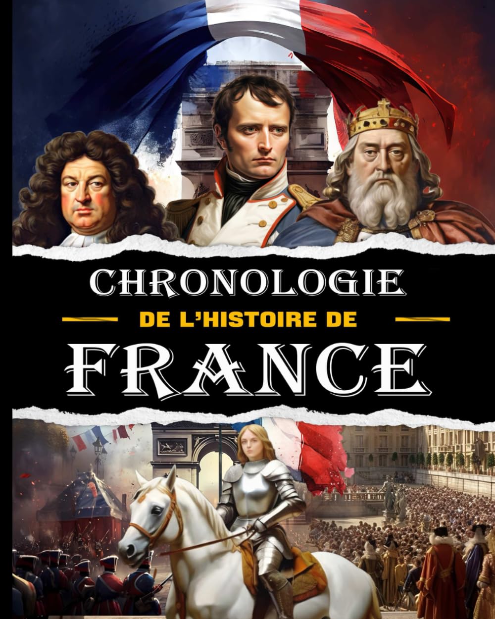 Chronologie de l'histoire de France: De la préhistoire à nos jours, à partir de 10 ans. Découvrez les faits historiques sur une frise chronologique. book