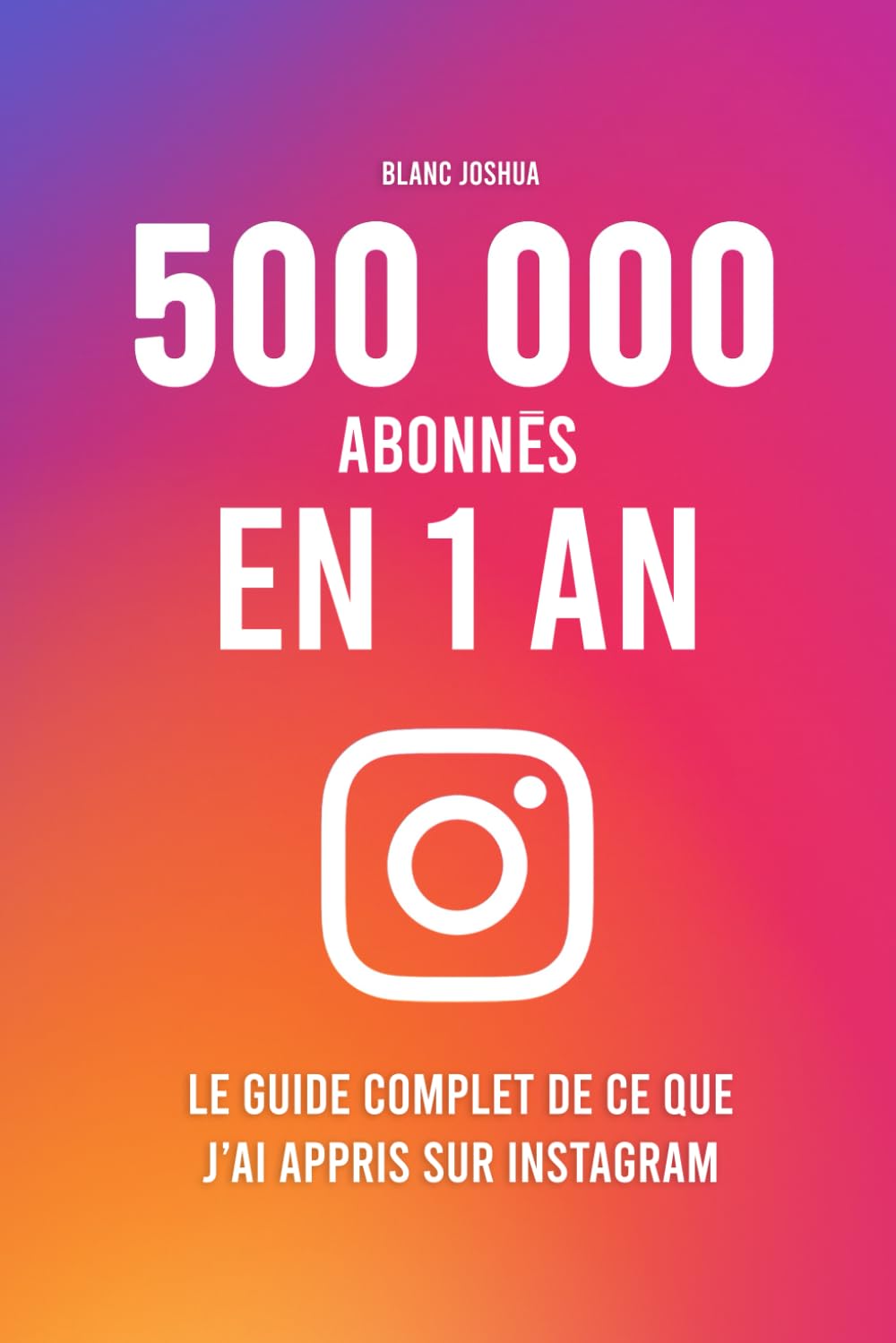 500 000 abonnés en 1 an - Le guide complet de ce que j'ai appris sur Instagram book