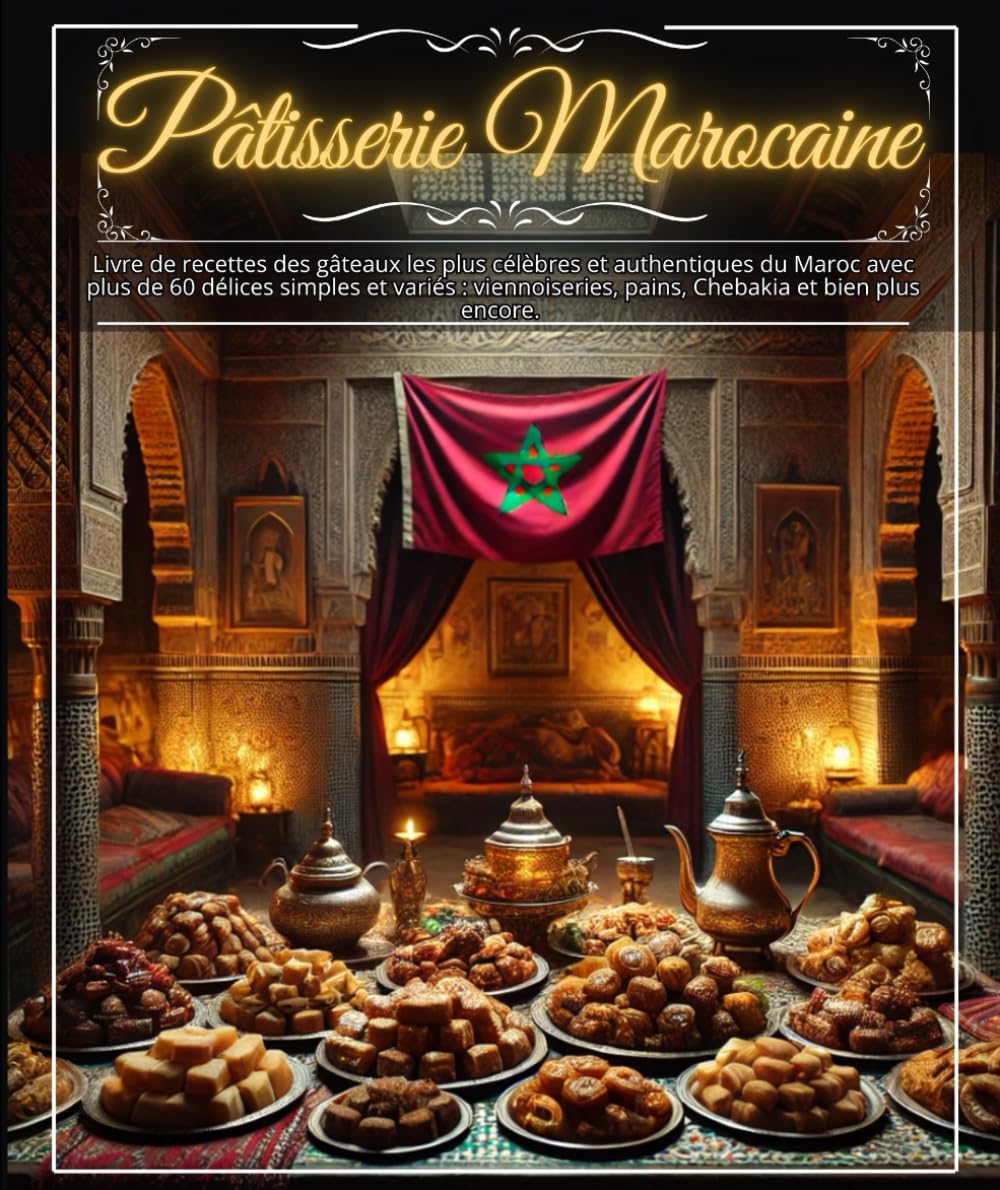 Pâtisserie marocaine : Livre de recettes des gâteaux les plus célèbres et authentiques du Maroc avec plus de 60 délices simples et variés : viennoiseries, pains, Chebakia et bien plus encore. book