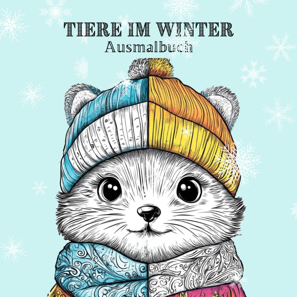 Tiere im Winter: süßes Ausmalbuch für Kinder Lifestyle