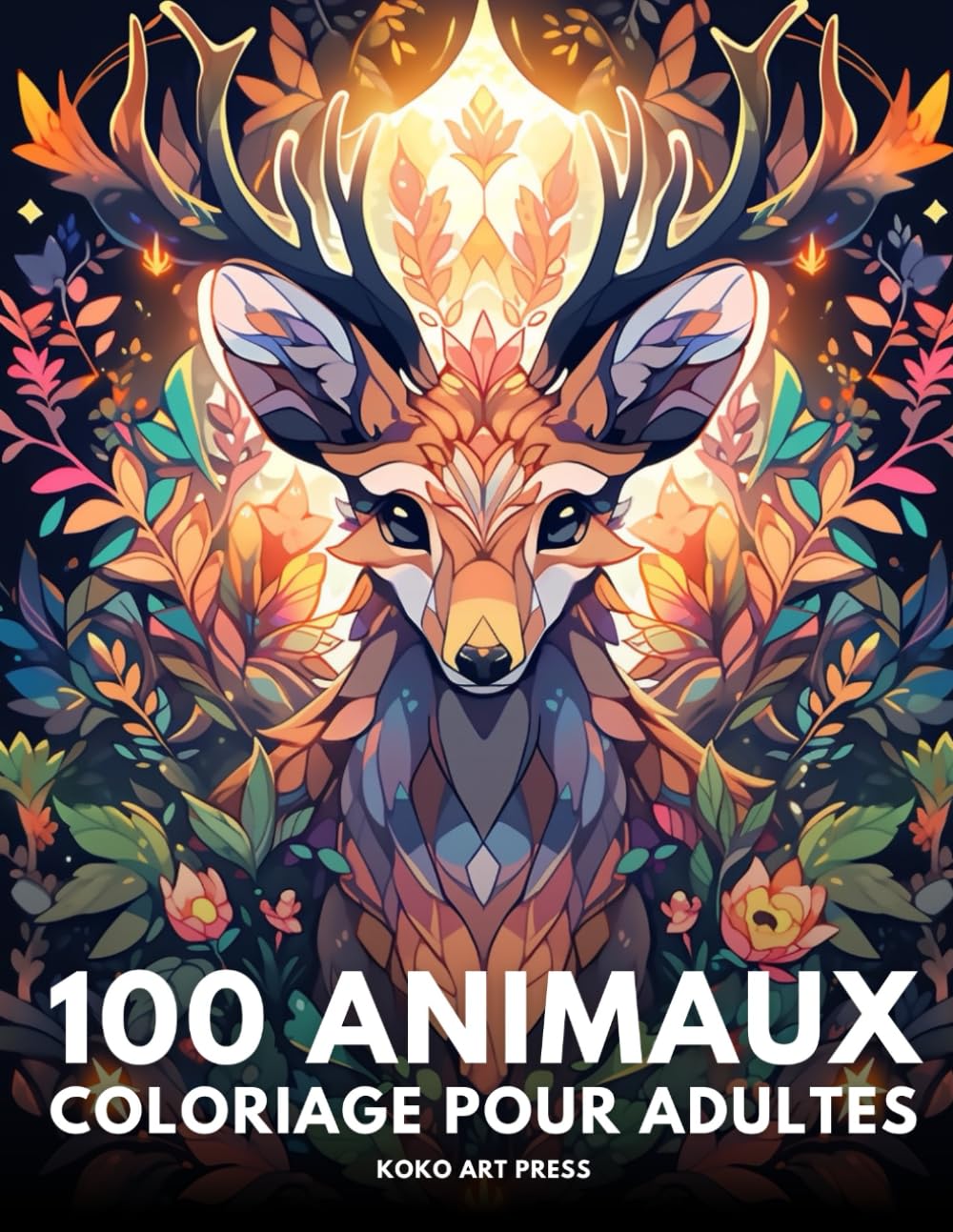 100 Animaux: Livre de Coloriage Pour Adultes avec Mandala Animaux, Dessins Anti Stress et Relaxant book