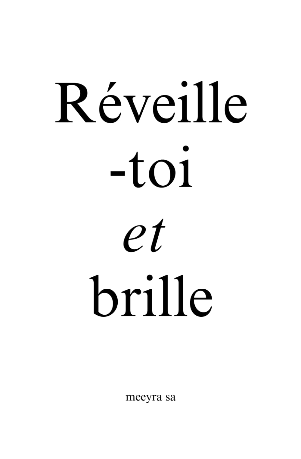 Réveille-toi et brille book