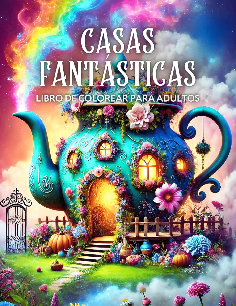 Casas Fantásticas Libro de Colorear para Adultos: Diseños caprichosos con hogares mágicos de hadas y gnomos para la relajación y la atención plena book