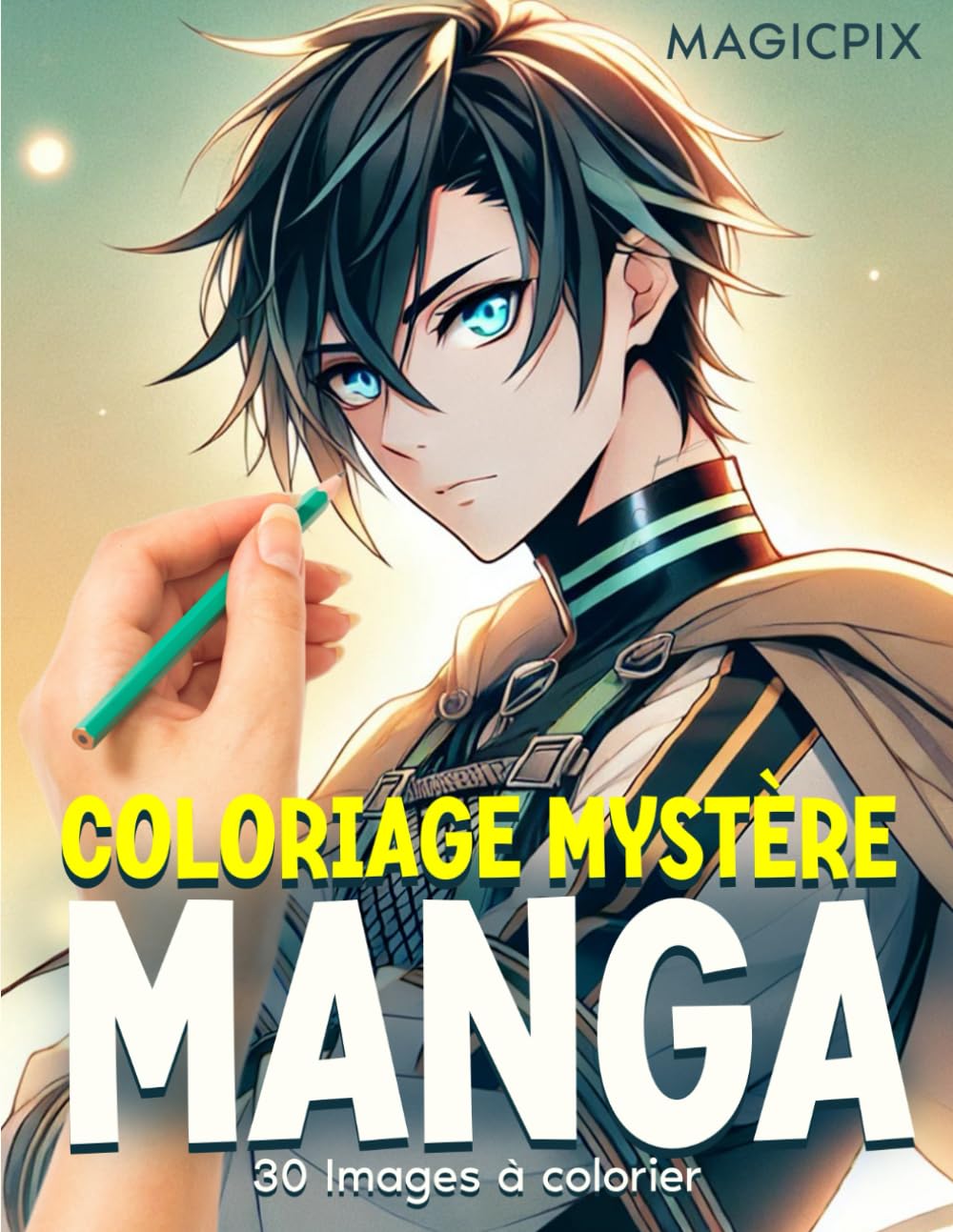 Coloriage mystere manga: coloriage pour Adulte Numéroté dans l'univers manga japonais book