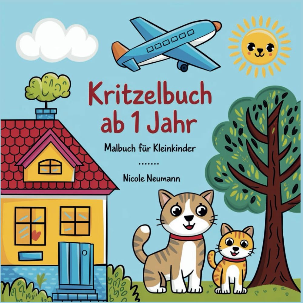 Kritzelbuch ab 1 Jahr. Malbuch für Kleinkinder. 33 fröhliche Motive für kleine Künstler: Dieses liebevoll gestaltete Kritzelbuch fördert spielerisch ... Ihres Kindes – ideal für erste Malversuche! Parents & Children