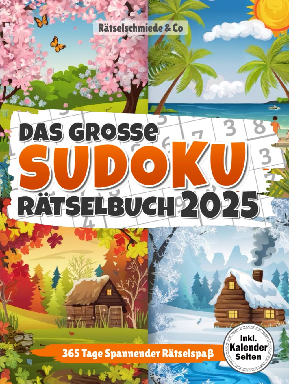 Sudoku Buch 2025: Spannender Rätselspaß für ein ganzes Jahr I Mit Kalenderfunktion für wichtige Notizen & Termine I Große Schrift inkl. Lösungen Lifestyle