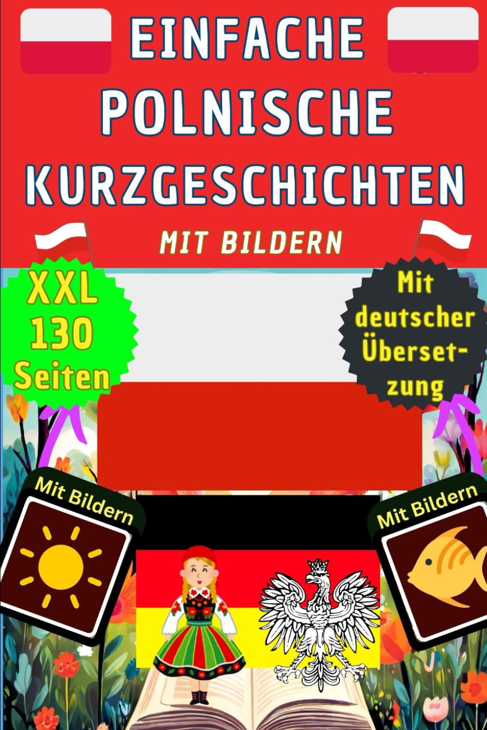 Polnische Kurzgeschichten für Anfänger mit Bildern - Polnisch Deutsch zweisprachige Lektüre und Übungsheft – Polnisch lernen für Kinder und Erwachsene ... Bildwörterbuch - Polnisch Kinderbuch Foreign Languages ​​& Dictionaries
