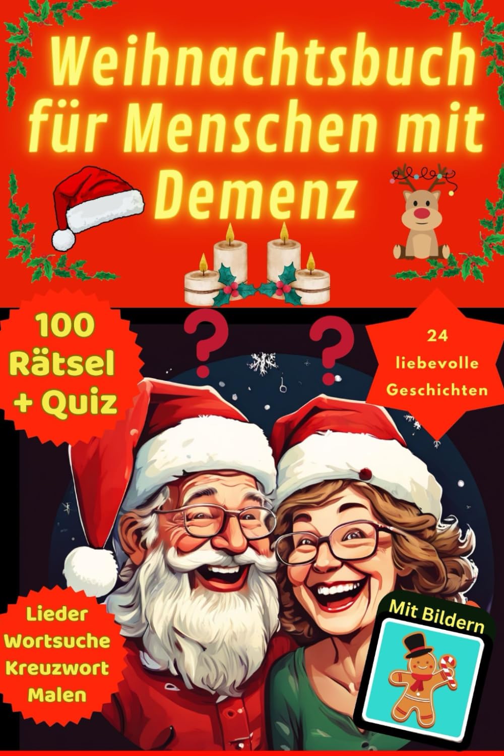 Das Demenz Weihnachtsbuch: Weihnachtsgeschichten für Menschen mit Demenz – Gedächtnistraining Rätsel für Senioren mit Demenz im Rätselbuch - Demenz ... für Demenzkranke und Malen nach Zahlen Lifestyle
