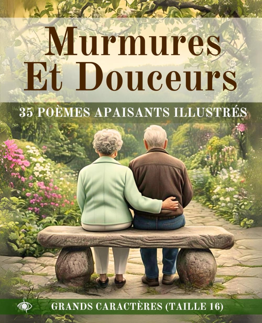 Murmures et Douceurs: 35 poèmes illustrés en grands caractères - Une douce poésie sur la nature et les souvenirs - Adapté aux seniors et aux malvoyants book