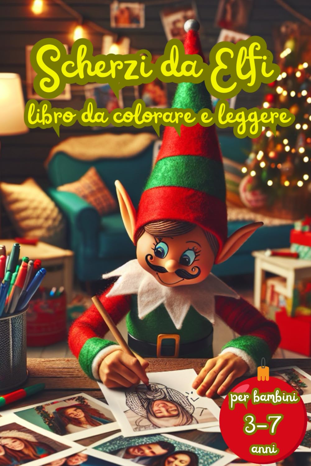 Scherzi da Elfi: Magie e risate natalizie, 24 storie di elfi birichini che hanno combinato guai e illustrazioni da colorare, per bambini dai 3 ai 7 anni book
