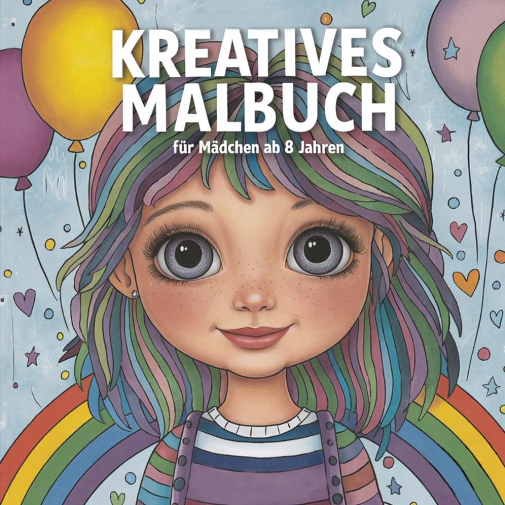 Kreatives Malbuch für Mädchen ab 8 Jahren: Das perfekte Geschenk für Kinder, was die Kreativität fördert und die Achtsamkeit anregt. Hobbies & Crafts