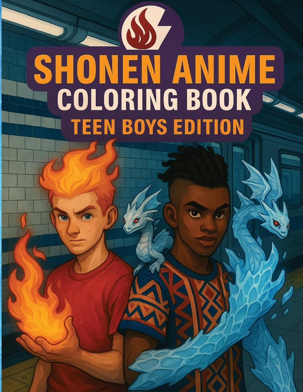 Shonen Anime Coloring Book Manga