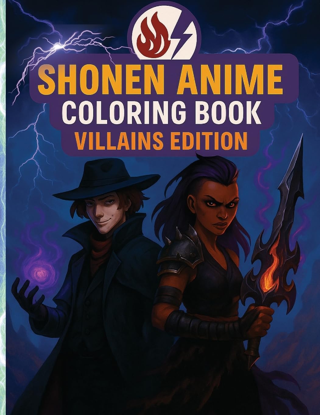 Shonen Anime Coloring Book Books