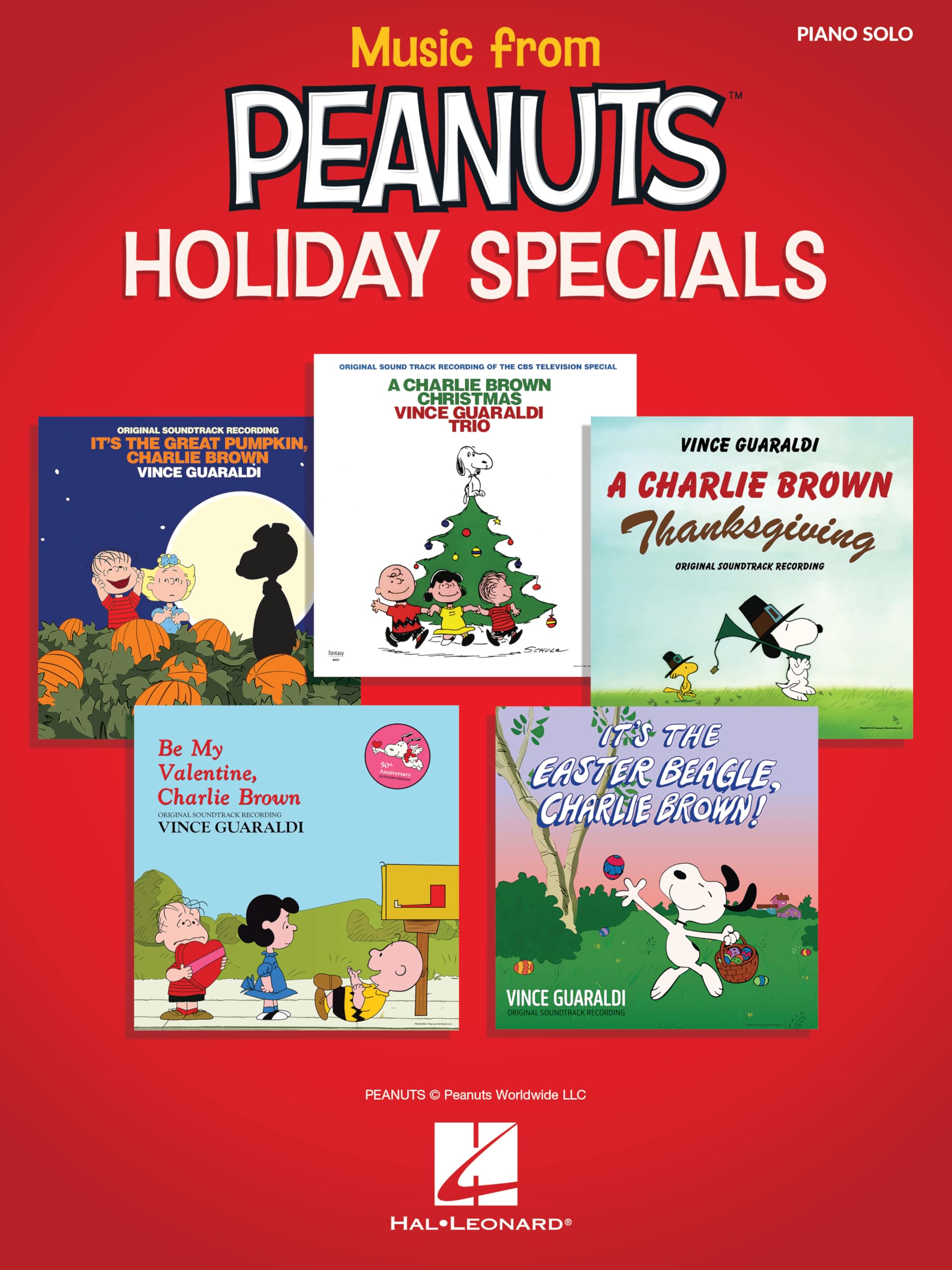 Music from Peanuts Holiday Specials: 20 Selections from Five Peanuts Holiday Specials Arranged for Piano Solo or Piano with Voice Sheet Music