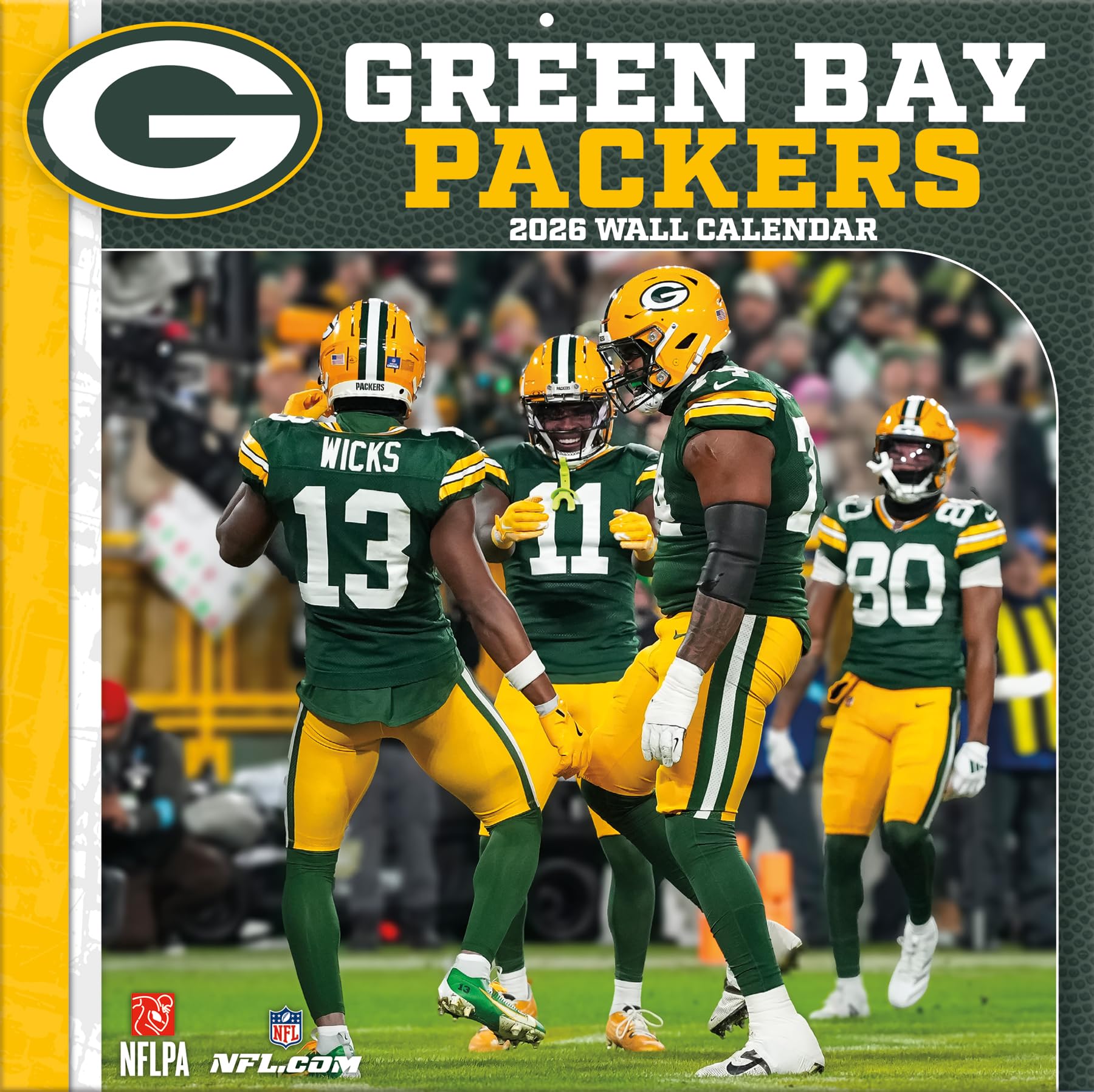 NFL Kalender Wandkalender 2026 30x60cm Green Bay Packers Books