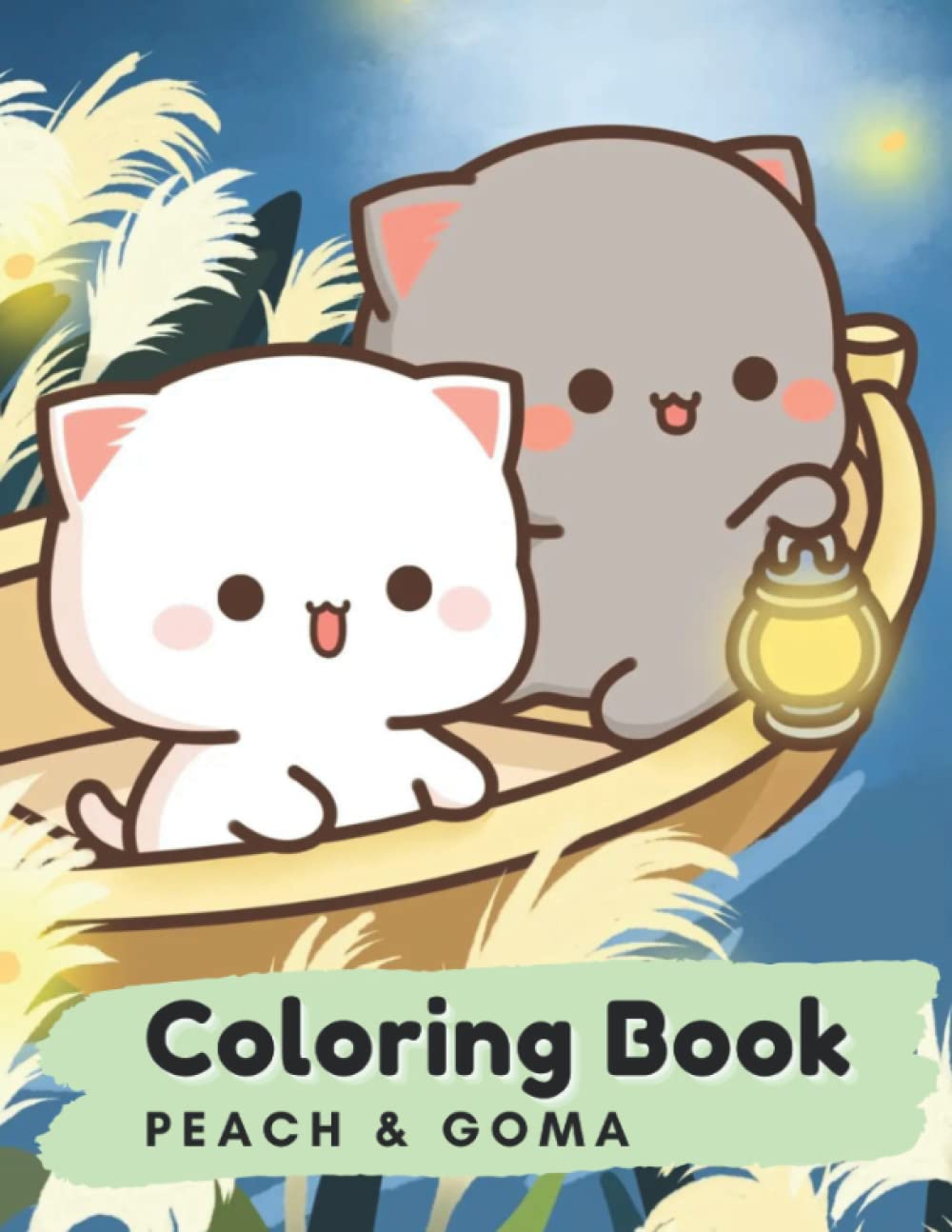 Peach Goma Coloring Book: For kids, girls, Cute gift, Fun and Cute Manga