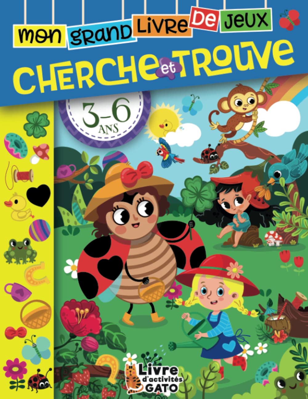 Mon Grand Livre de Jeux Cherche et Trouve 3-6 ans: Stimulation cognitive avec des activités en couleurs ludiques et éducatives | Cherche et trouve ... GS et CP (Mes Grands défis Cherche et trouve) Tiptoi & Games