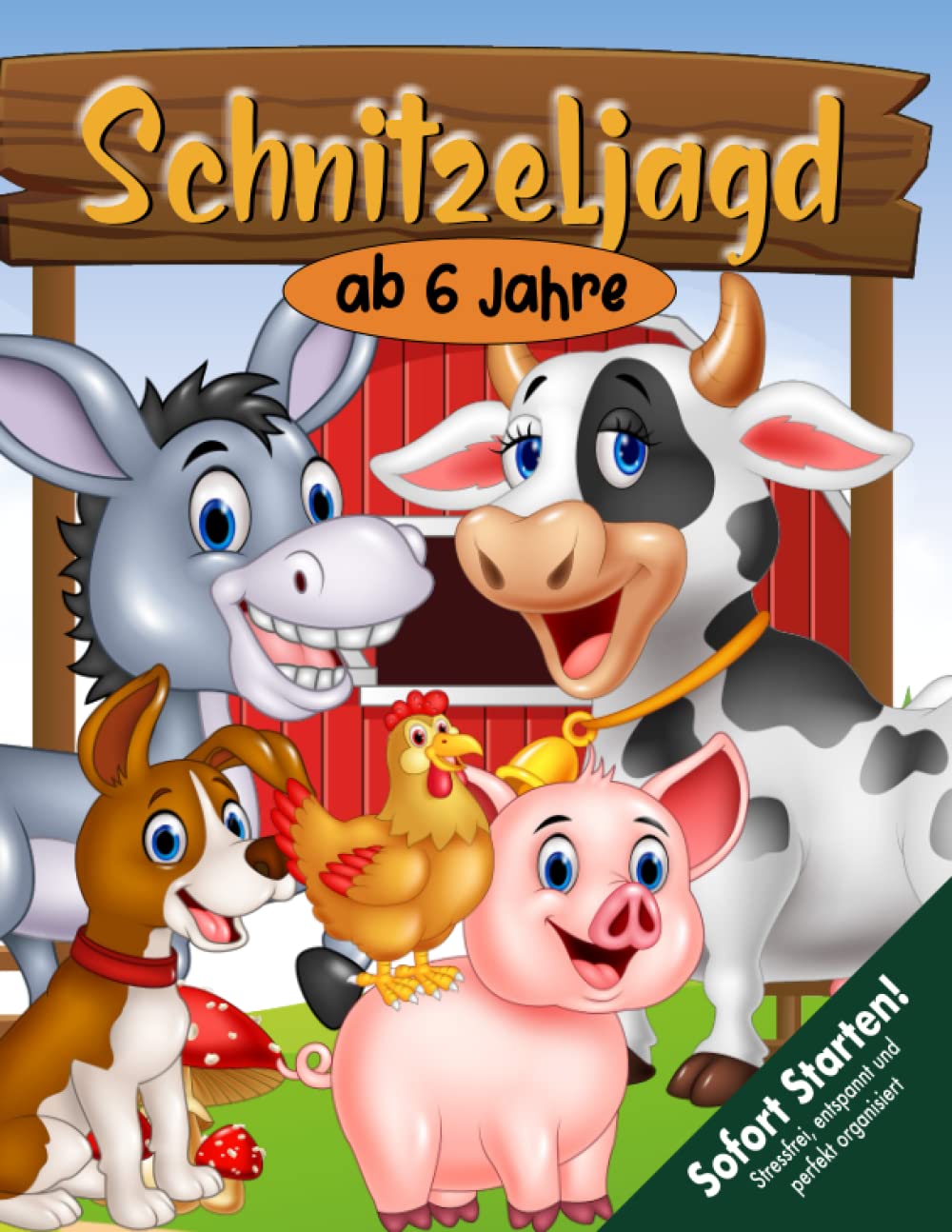 Schnitzeljagd Kindergeburtstag ab 6 Jahre: Lustiges Bauernhof-Schatzsuche-Kinder-Partyspiel zum Sofort Starten und Spaß haben für Vielbeschäftigte (Bravo Schatzsuche) Lifestyle