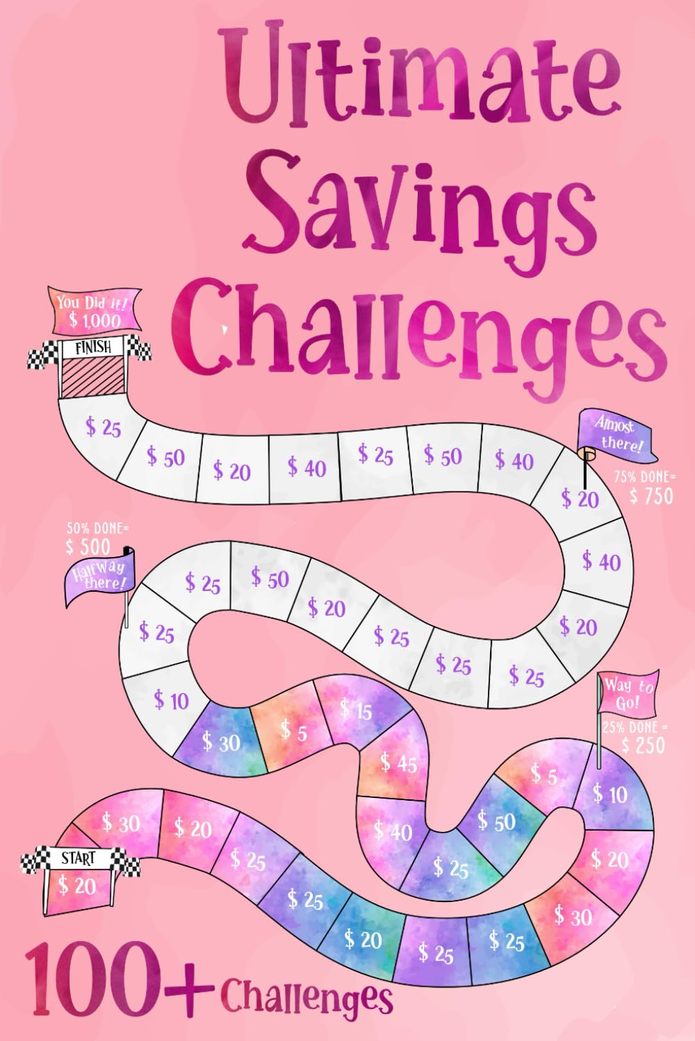 Ultimate Savings Challenges Book: Unique and Interactive Money Saving Challenge Book with Variety of Saving Challenges from $50 to $20000 | Daily, Weekly Cash Savings Tracker Business, Finance & Career