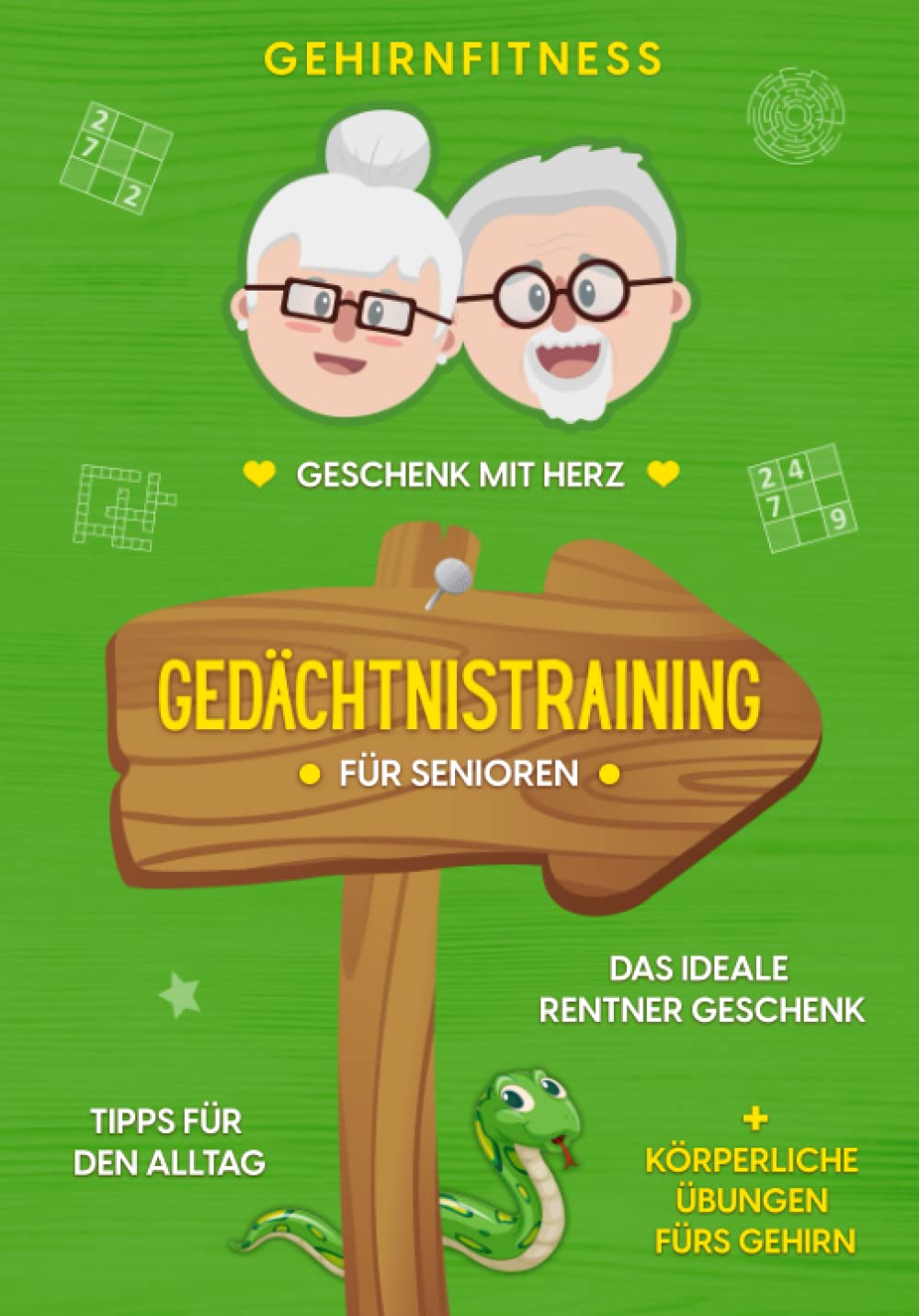 Gedächtnistraining für Senioren: Rätselblock fürs Gehirnjogging - Sudoku, Kreuzworträtsel, Logikrätsel und weitere Denksportübungen-, das ideale Rentner Geschenk für Oma, Opa, Mutter und Vater Computer Science