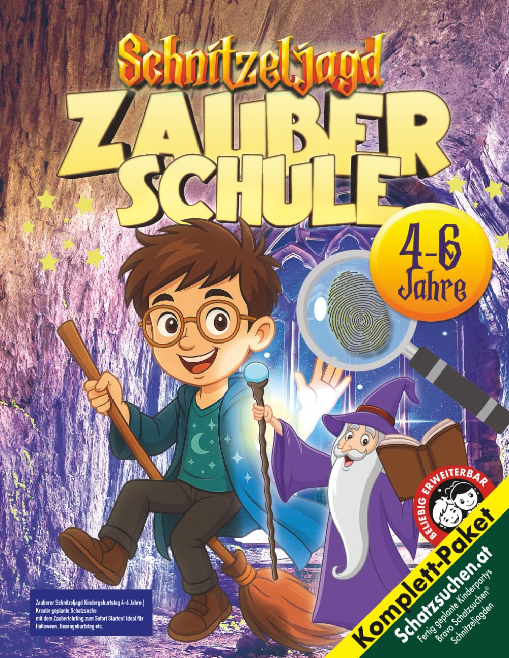Zauberer Schnitzeljagd Kindergeburtstag 4-6 Jahre: Kreativ geplante Schatzsuche mit dem Zauberlehrling zum Sofort Starten! Ideal für Halloween, Hexengeburtstag etc. (Bravo Schatzsuche) Manga