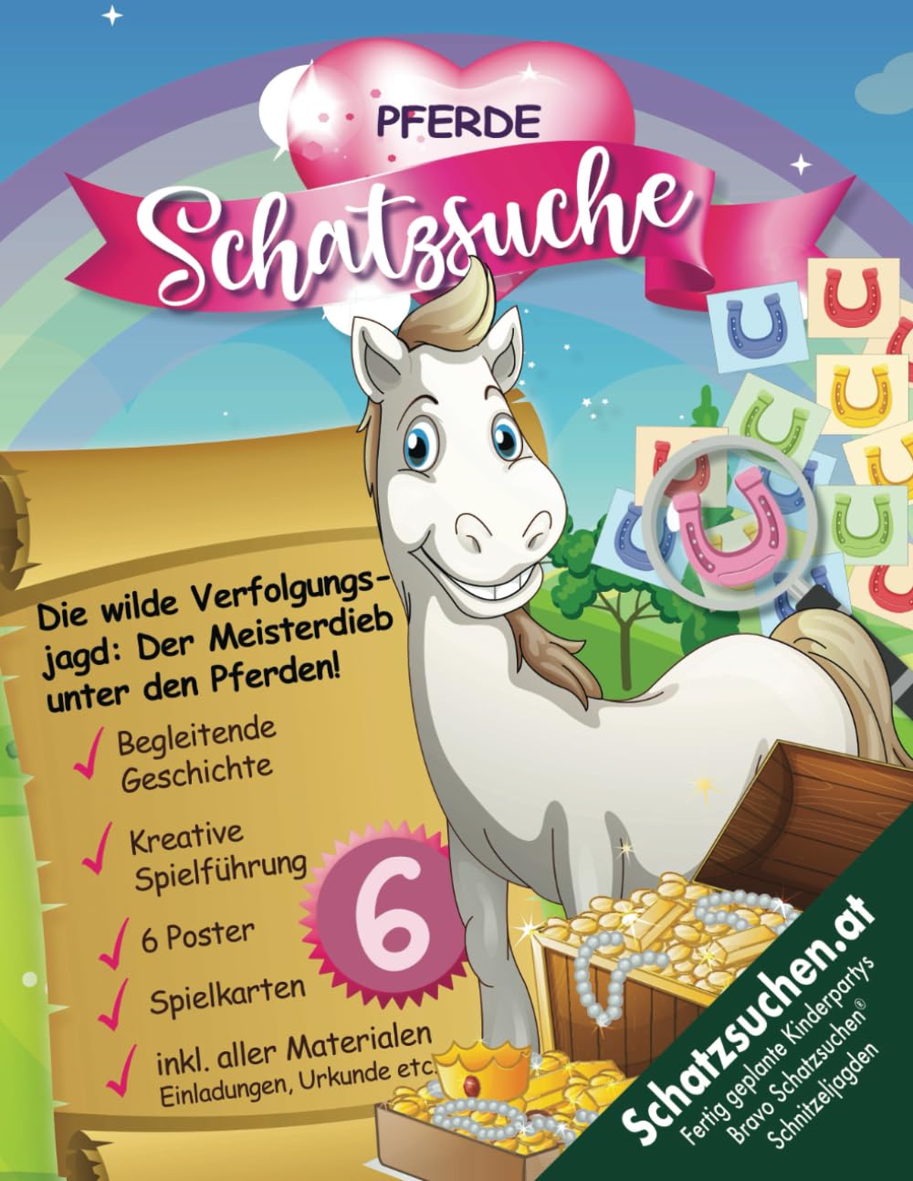 Pferde Schnitzeljagd Kindergeburtstag ab 6 Jahre: Kreativ geplante Schatzsuche mit Spurenlesen. Sofort Starten mit allen Materialien für Vielbeschäftigte & Liebhaber. (Bravo Schatzsuche) Lifestyle