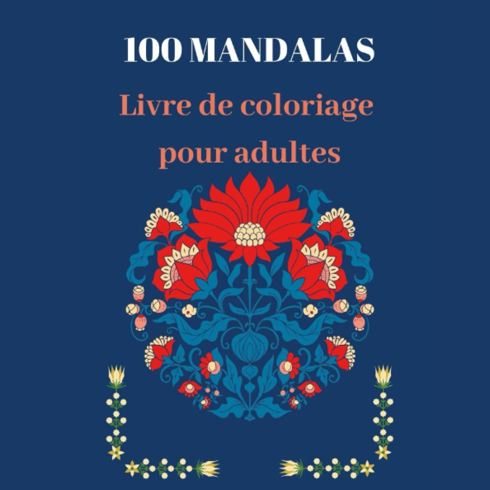100 MADALAS: Livre de coloriage pour adultes Film, Art & Culture