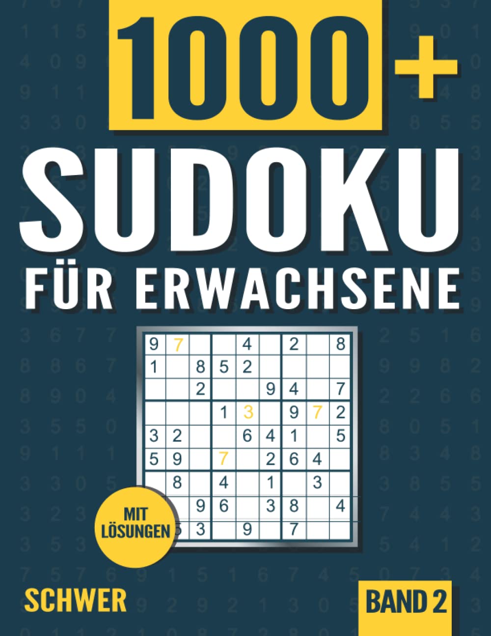 Sudoku für Erwachsene: Sudoku Heft mit 1000+ Rätseln Schwierigkeit Schwer mit Lösungen - Band 2 Leisure & Fun