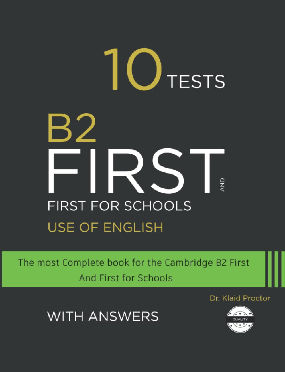B2 FIRST Use of English: 10 Practice Tests for the Cambridge exam Foreign Languages ​​& Dictionaries