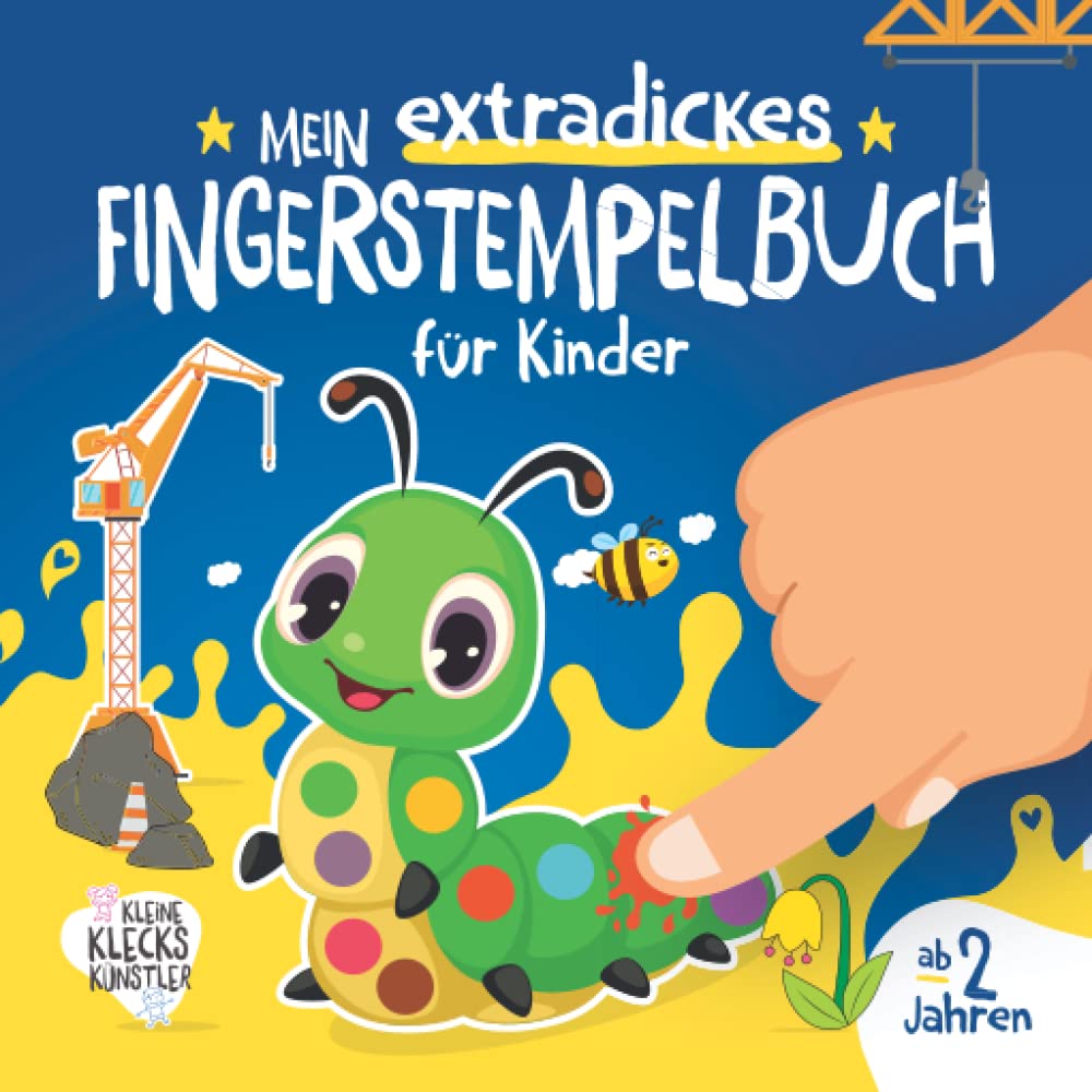 Mein extradickes Fingerstempelbuch für Kinder ab 2 Jahren: Ein Fingerfarben Bastelbuch mit 72 Tieren, Fahrzeugen u. v. m. für Jungen und Mädchen zum ... (Meine Fingerstempelbücher ab 2 Jahren) Parents & Children