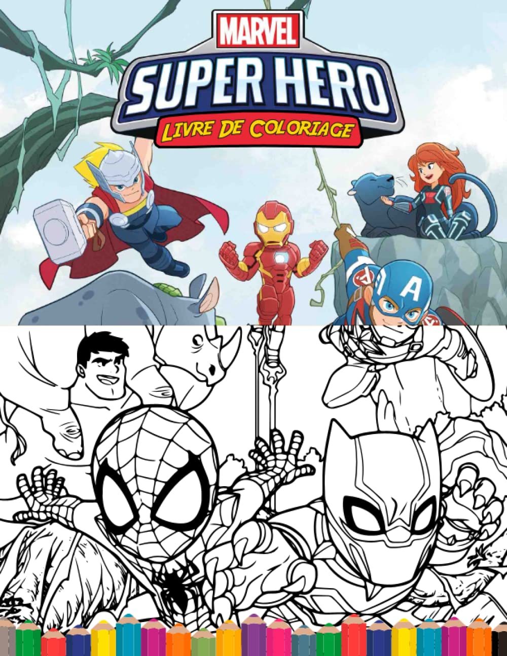 Livre De Coloriage Super Hero: Édition de luxe 2022-2023 Livre de coloriage Superhero pour enfants, garçons, filles, 4-8,9-12 ans pour tous les fans | ... 100 illustrations de haute qualité et uniques book