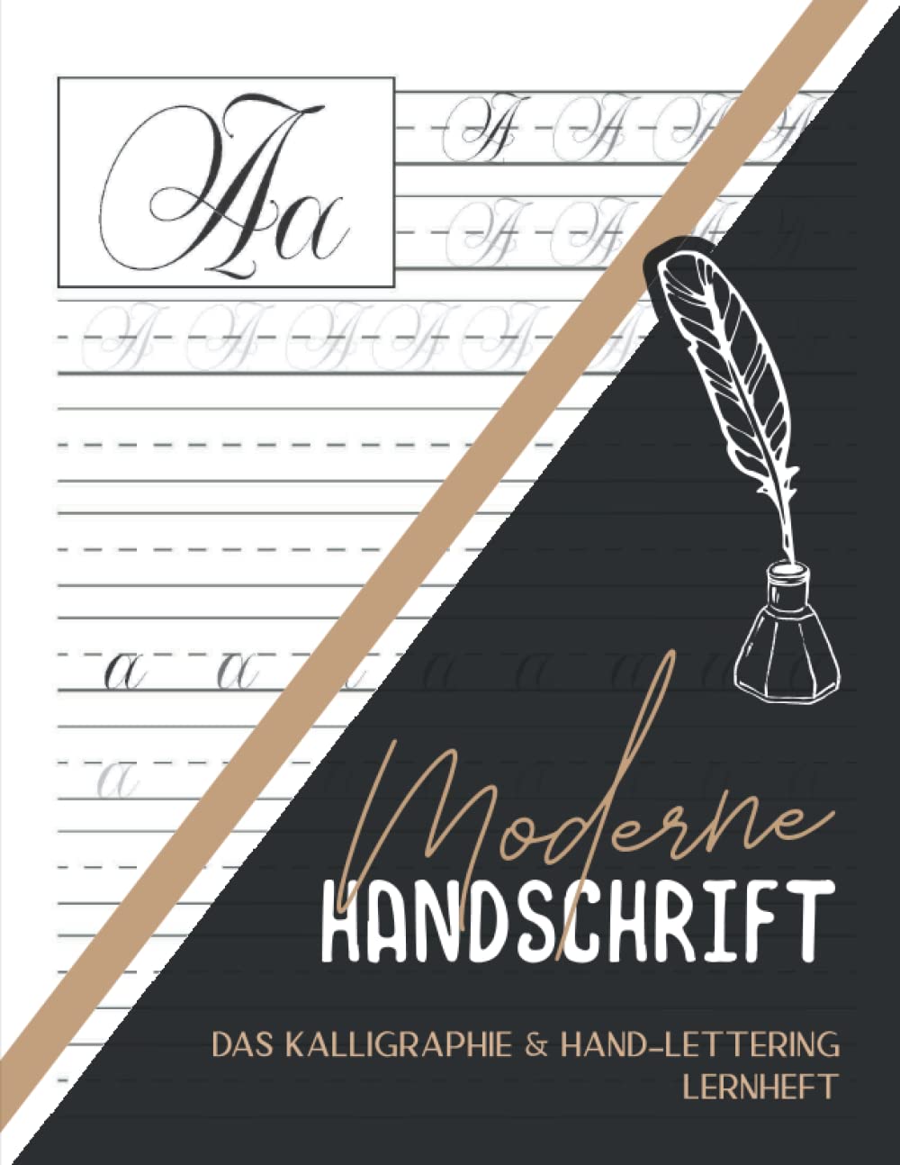 Moderne Handschrift: KALLIGRAPHIE lernen für Einsteiger und Fortgeschrittene. Praktische Kalligrafie Übungsblätter mit Buchstaben zum Nachzeichnen als Buch mit 100 Seiten Kalligraphie Papier A4 Film, Art & Culture