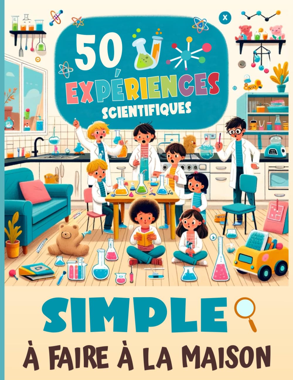 50 Expériences Scientifiques à Faire à la Maison: Un livre de 50 expériences scientifiques pour découvrir la chimie, la biologie et la physique de manière amusante. book